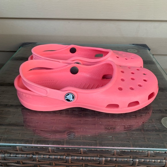 COPY - Crocs Karin Womens Size 8 Pink Slip on Mary Jane Comfort Sandals EUC - Picture 4 of 8